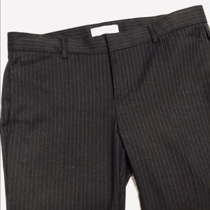 NWOT Gap Women’s Grey Pinstriped Slim Cropped Sz 4